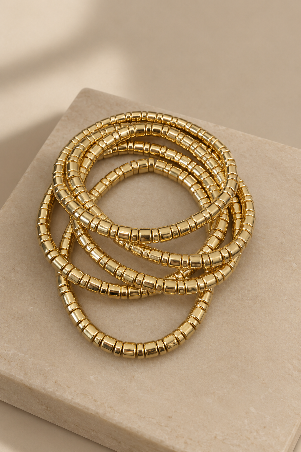 Yellow Gold Bracelet Set