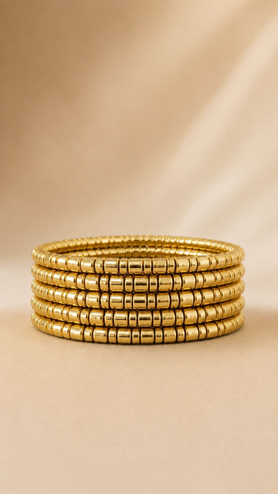 Yellow Gold Bracelet Set