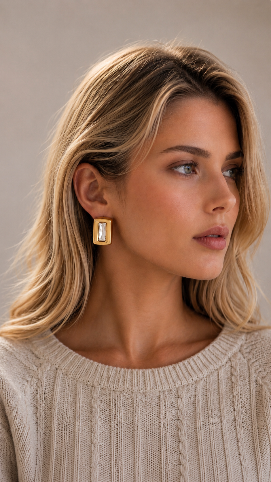 Baguette Frame Studs