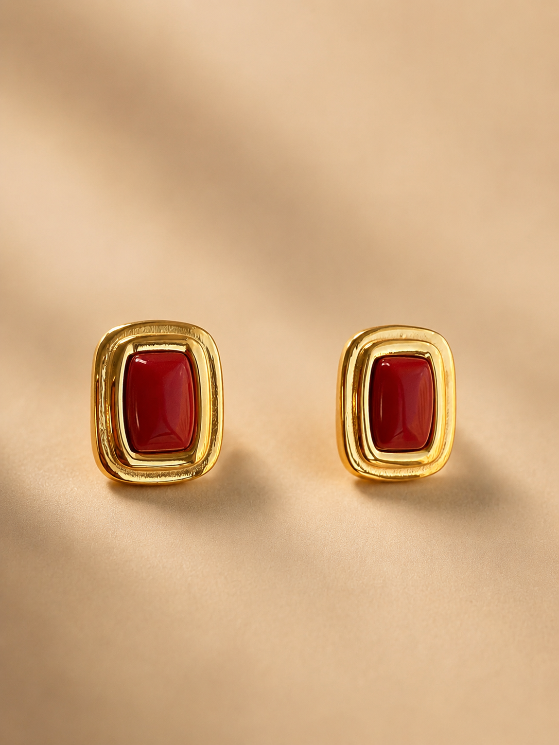 Red & Gold Studs